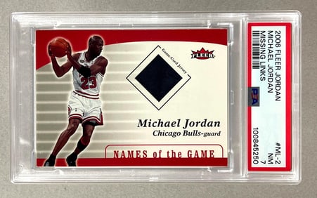 2006 Fleer Michael Jordan Missing Links #ML-2 PSA 7