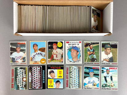 435+ 1966 - 71 Topps Baseball Cards with HOFs, Stars, and Rookies: Conditions vary, Low - NM, Mainly Mid-grade