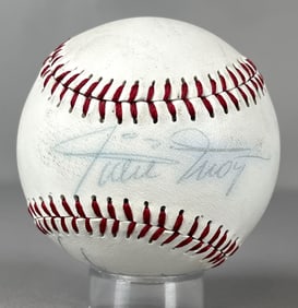 Willie Mays and Bob Feller Signed Baseball with PSA/DNA