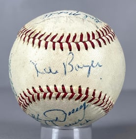 1960s St. Louis Cardinals Multi-Signed Baseball with Dizzy Dean, Curt Flood, Ken Boyer and More