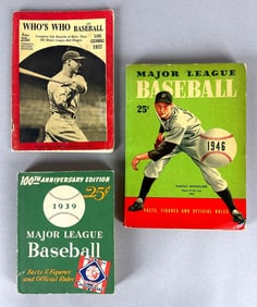 1937 Whos Who is Baseball Lou Gehrig + 1936 and 46 Major League Baseball Books