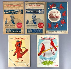 5 - 1944 - 57 St. Louis Cardinals Scorecards