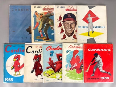 9 - 1951 - 59 St. Louis Cardinals Yearbooks