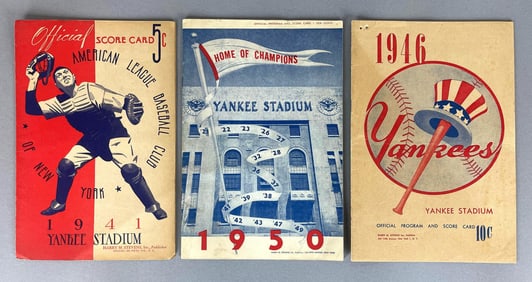 3 - 1941 - 50 New York Yankees Scorecard