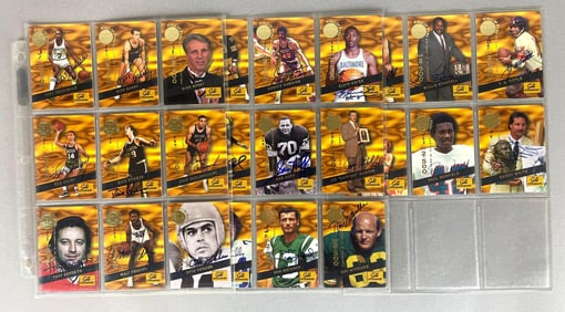 Rare 1994 Signature Rookies Hall of Fame Gold Standard Auto Set of 24