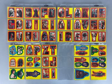 1980 Topps Star Wars Empire Strikes Back Complete Series 1 Sticker Set 1 - 33