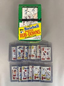 50 - 1985 Topps Rub-Downs High Grade Cards with Original Box