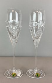 Group of 2 Waterford Crystal Celtic Knot Celebrations Champagnes