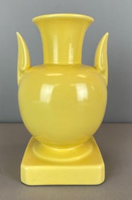 Haeger Yellow Art Pottery Vase