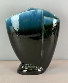 Royal Hickman Onyx White Drip Glaze Art Pottery Vase