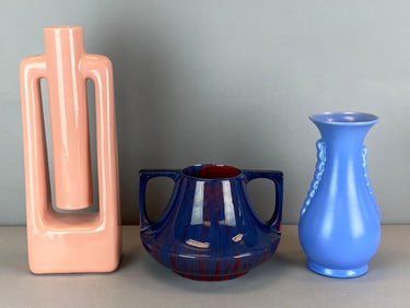 Group of 3 Art Pottery Vases
