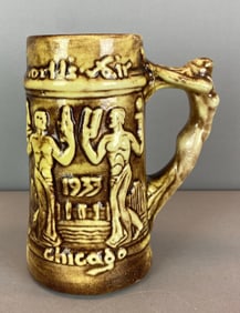 1933 Chicago Worlds Fair Stoneware Stein