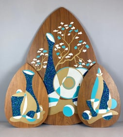 Group of 3 Illinois Molding Mixed Media Wall Art