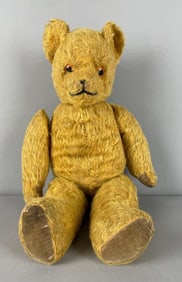 Vintage Straw Stuffed Teddy Bear