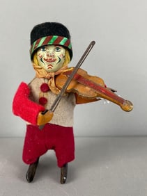 Vintage Schuco Wind-Up Clown Violinist