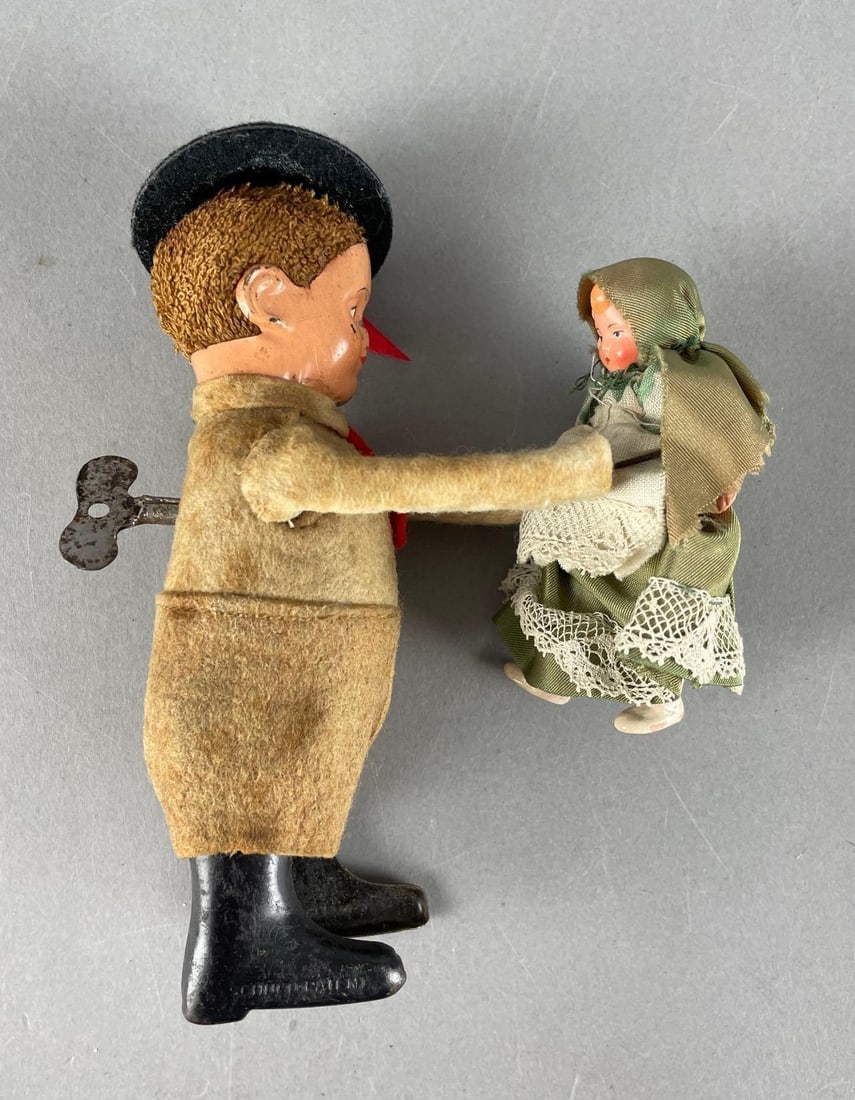 Vintage Schuco Wind-Up Tyrolean Dancing Couple (1 of 4)