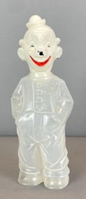 Vintage Plastic Clown Bottle