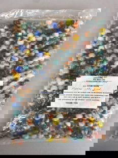 2006 Bag of Jabo Inc. Glass Marbles: March 2006 run, bag measures 11 x 8 1/2 inches