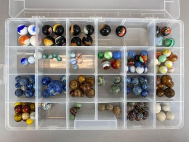 Group of 150+ Assorted Marbles