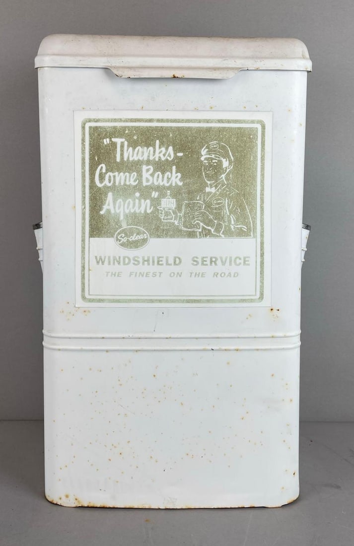 Vintage So-clear Windshield Service Advertising Dispenser (1 of 5)