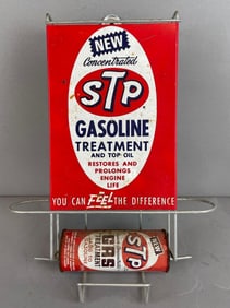 Vintage STP Gasoline Treatment Metal Advertising Dispenser
