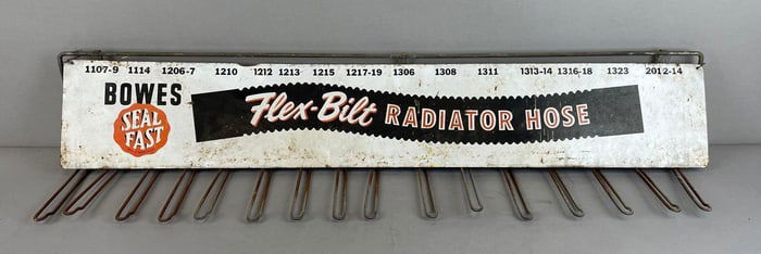 Bowes Seal Fast Flex-Bilt Radiator Hose Metal Advertising Rack