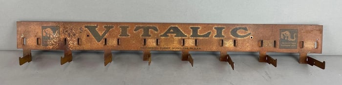 Vintage Vitalic Metal Advertising Display Rack