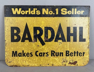Vintage Bardahl Metal Automotive Advertising Sign