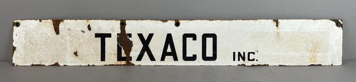 Vintage Texaco Inc. Metal Advertising Sign