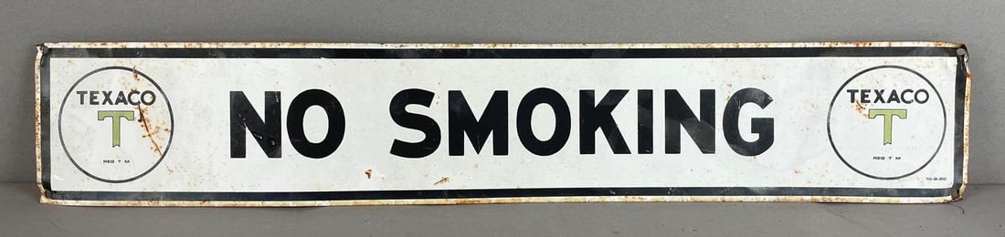 No Smoking Metal Sign: Measures 4 x 23 inches