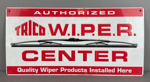 Trico Windshield Wipers Metal Advertising Sign