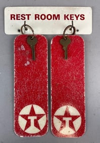 Texaco Service Station Advertising Restroom Keys