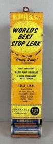 Vintage Alumaseal Metal Advertising Dispenser with Product