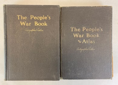 Group of 2 The Peoples War Book Autographed Editions