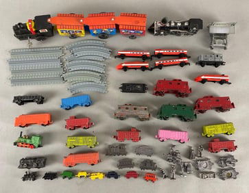 Group of 40+ Toy Railroad Trains and More
