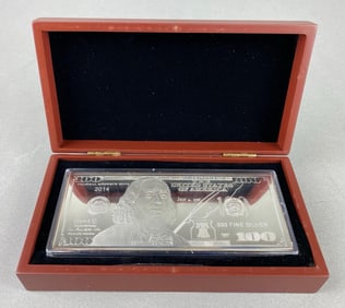 2014 The Washington Mint $100 1 oz .999 Fine Silver Proof