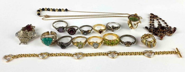 Group of Sterling Silver Jewelry and more