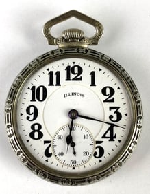 1923 Illinois Bunn Special Railroad Pocket Watch