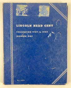 Group of 70 Lincoln Head Cents in a Whitman Folder