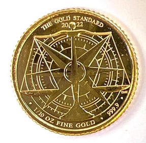 2022 The Gold Standard .9999 Fine 1/10 oz Gold