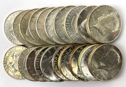 Group of 20 1964 Kennedy Silver Half Dollars