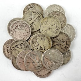 Group of 20 Walking Liberty Half Dollars