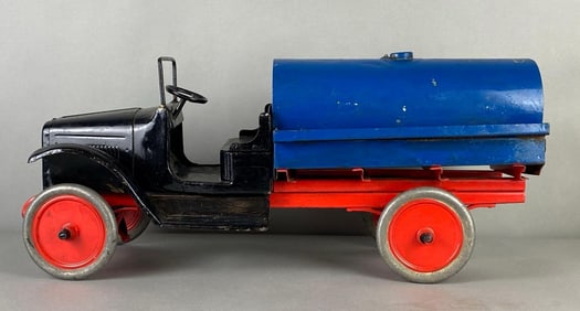 Vintage Pressed Steel Tanker Truck
