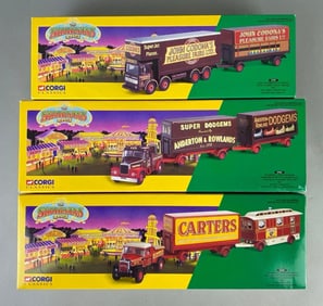 Group of 3 Corgi Classics Die-Cast Carnival/Fair Vehicle Sets
