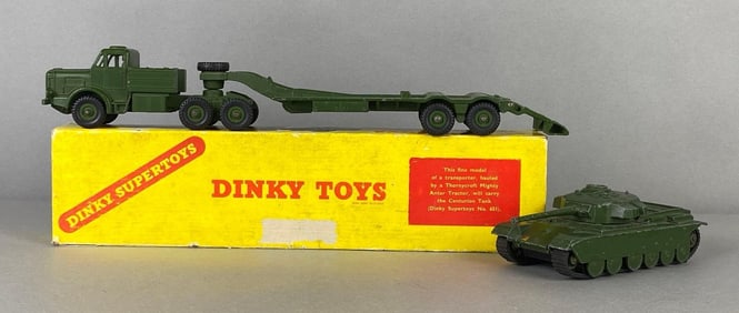 Group of 2 Dinky Supertoys Die-Cast Military Vehicles