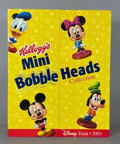 2003 Disney Event Kelloggs Mini Bobble Heads Collection