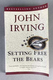 Author Signed John Irving Setting Free the Bears Paperback Book