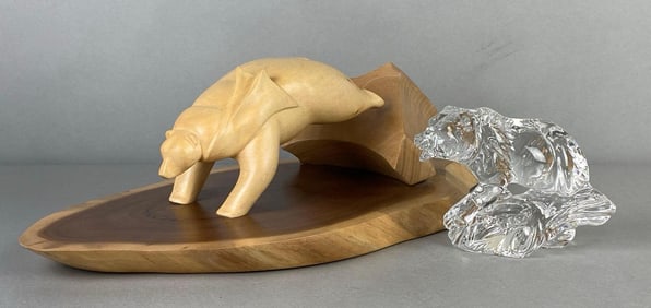 Group of 2 Bear Figurines/Statues