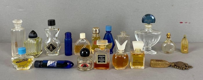 Group of Vintage Miniature Perfume Bottles