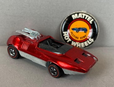 1969 Mattel Hot Wheels Redline Peeping Bomb Die-Cast Car with Button